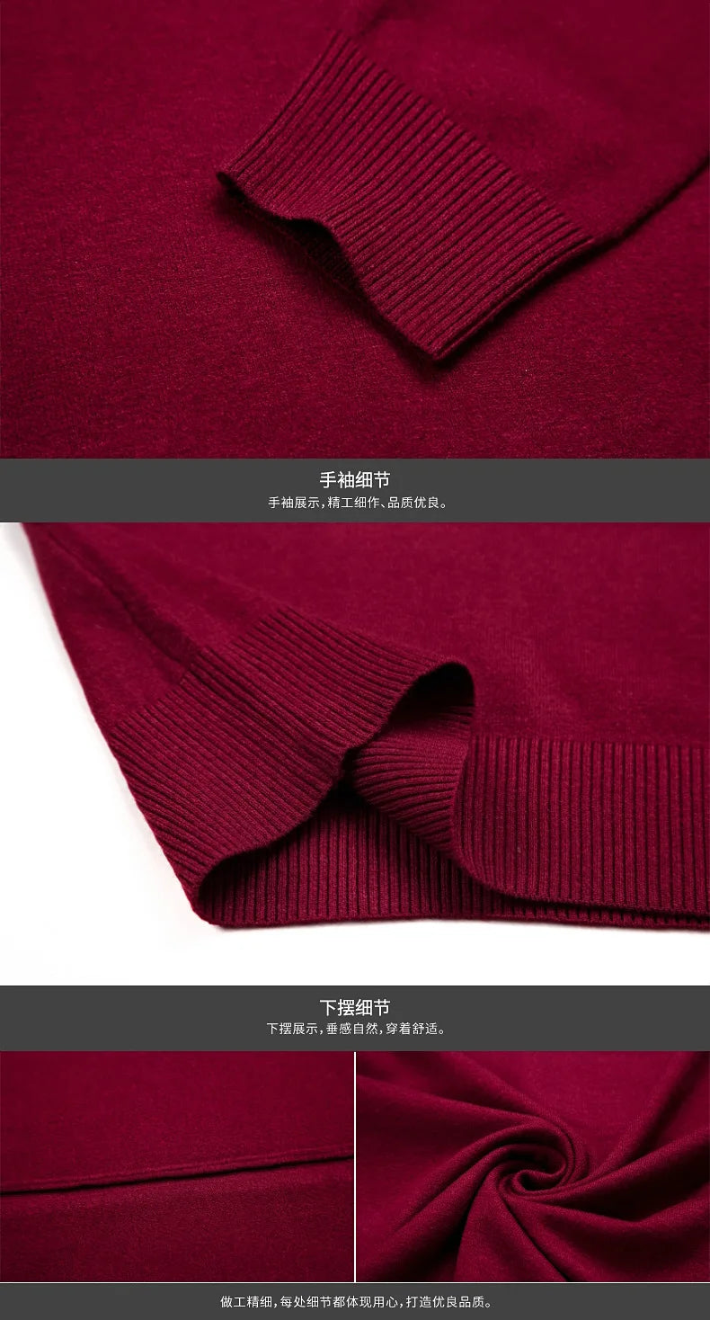 سترة رجالية محبوكة برقبة على شكل حرف V بمقاسات كبيرة