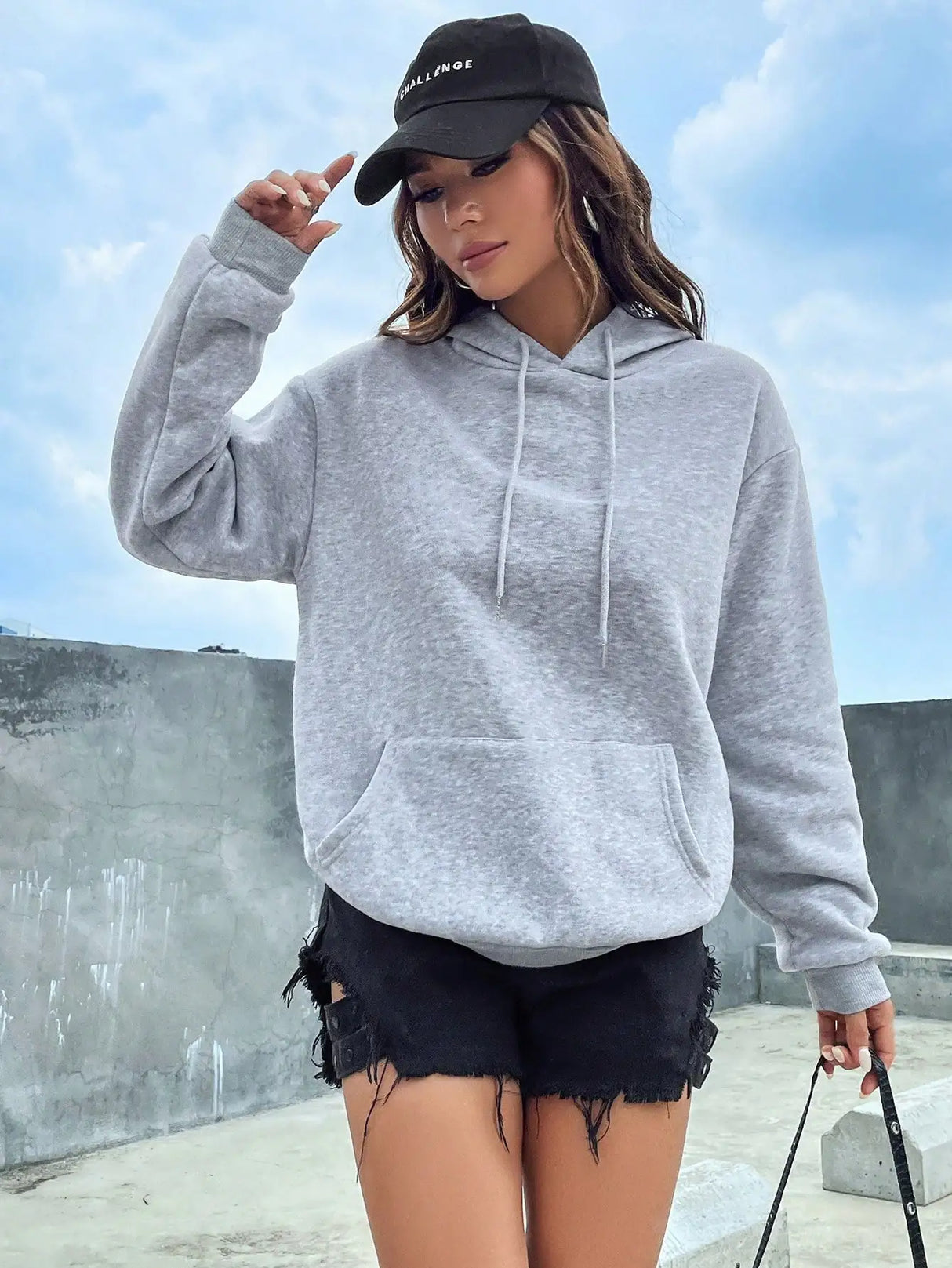 Solid Pocket Hoodie