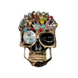 Women Skull Shoe Charms Metal Buckles