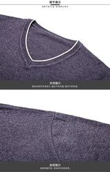 سترة رجالية محبوكة برقبة على شكل حرف V بمقاسات كبيرة