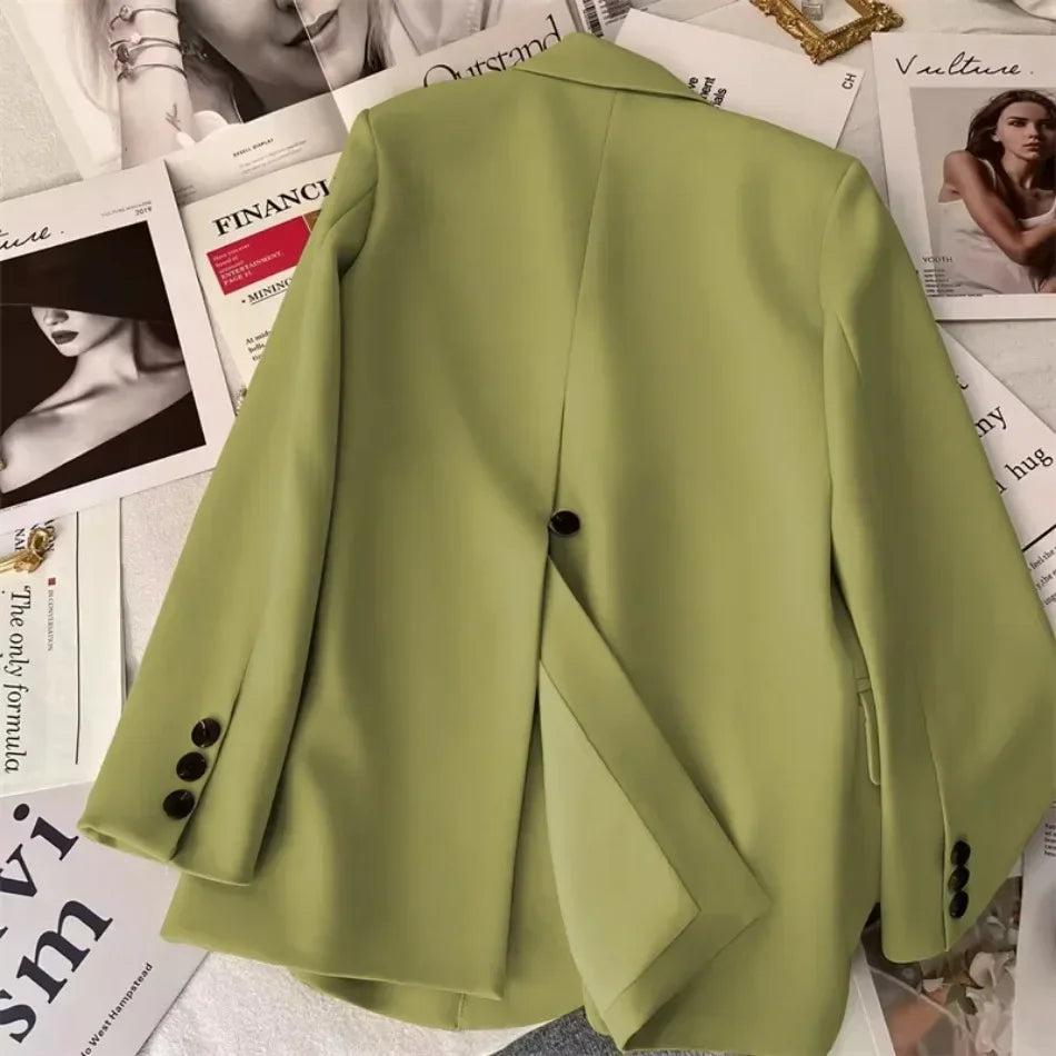 TrendyCore™ – Streetwear Office Blazer (Long Sleeve, Korean Fit, 2025 Vibe)