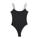 MUJER Sleeveless Backless Women's Bodysuit – Sexy Tight Bodycon Summer Top