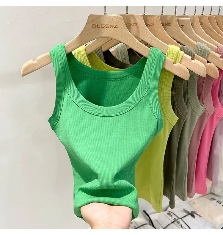 Basic Ribbed Tank Top