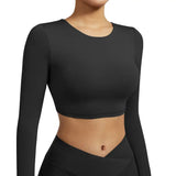 Women Open Back Long Sleeve Yoga Top