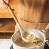 Silicone Cooking Utensil Set with Wooden Handle