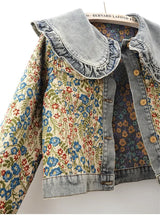 Women’s Luxury Pearl Bridal Denim Jacket