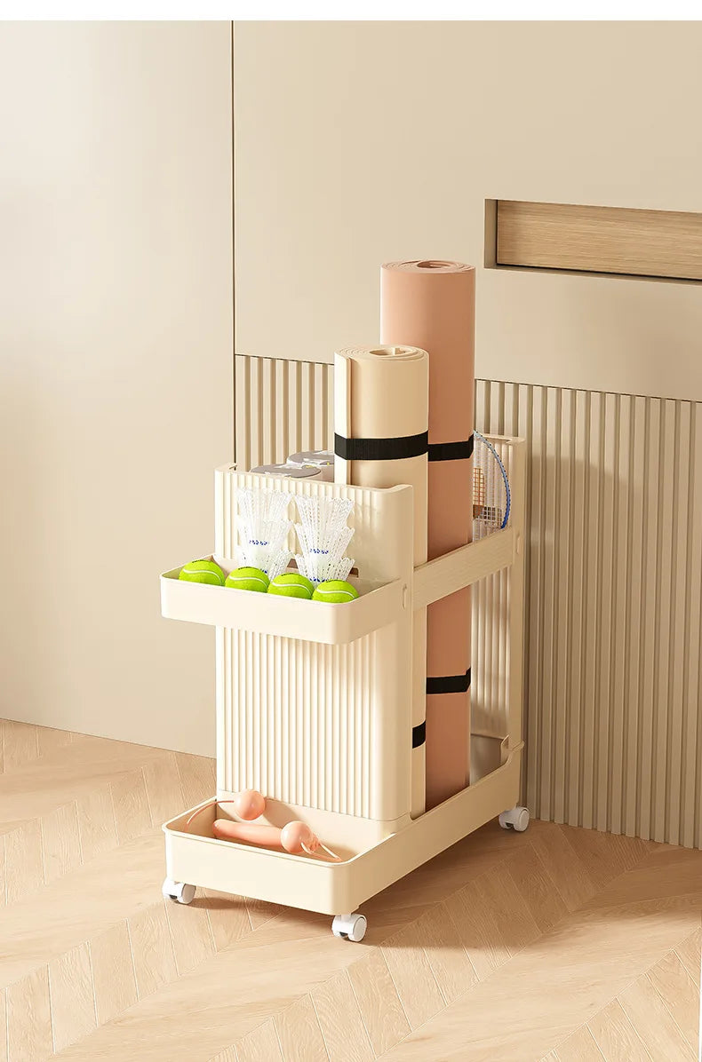 Slim Home Storage Cart Rack