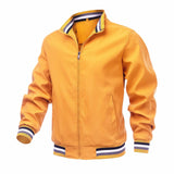 Men’s Solid Color Racing Windbreaker