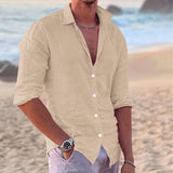 Men Cotton Linen Shirt
