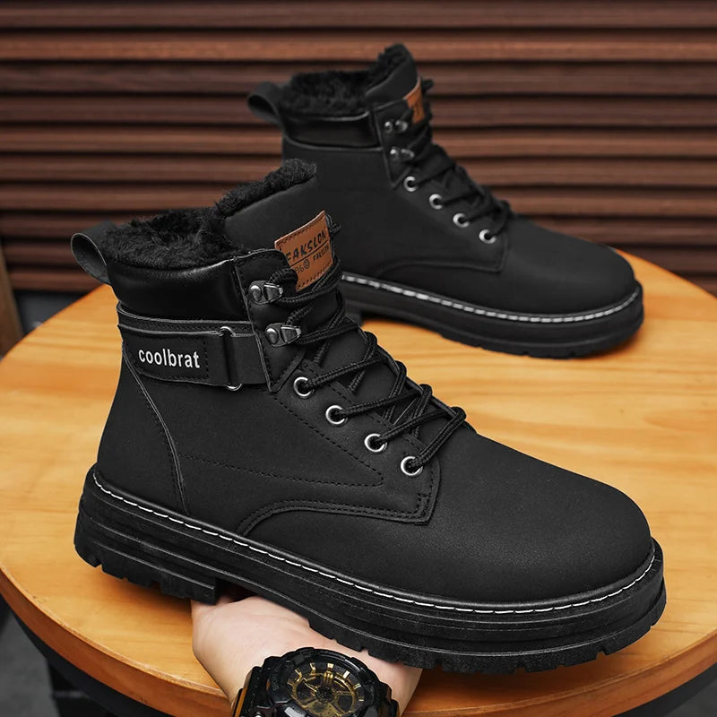 Men’s High-Top Denim Casual Boots