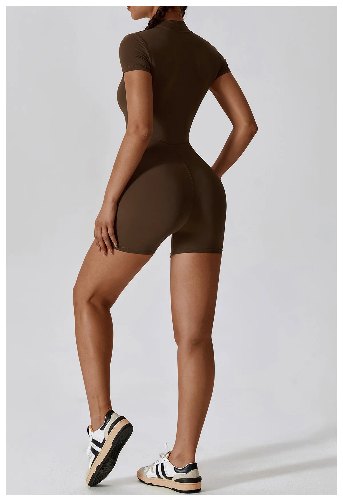 Women Summer Zipper Yoga Jumpsuit