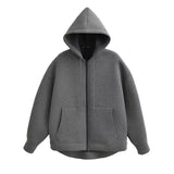 Women's Oversized Zip Hoodie Jacket