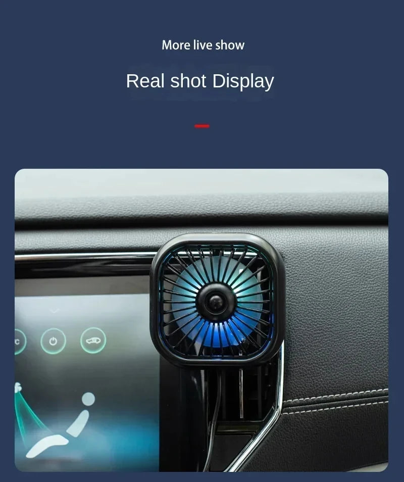 Car Air Outlet Mini USB Fan