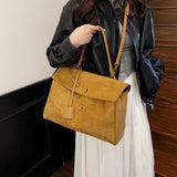Frosted Leather Shoulder Bag