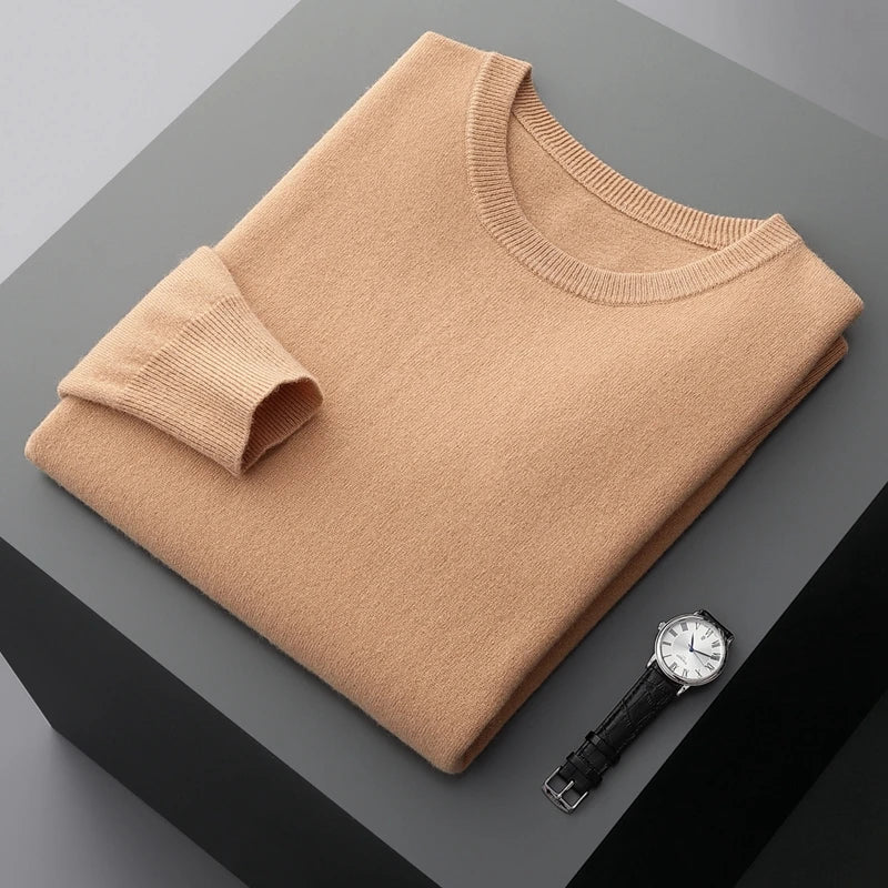 Men Merino Wool Pullover Sweater