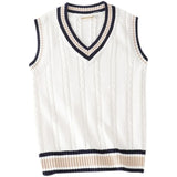Men Sleeveless V-Neck Sweater Vest