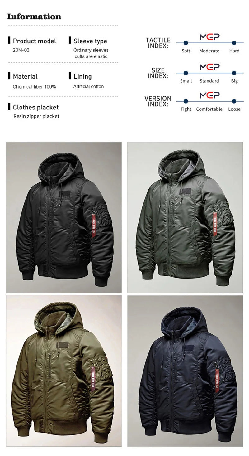 Men’s Padded Waterproof Winter Jacket