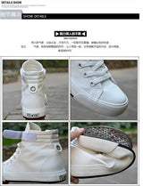 PureStep™ Men’s White High-Top Canvas Sneakers