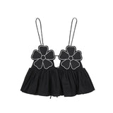 Rhinestone Backless Cami