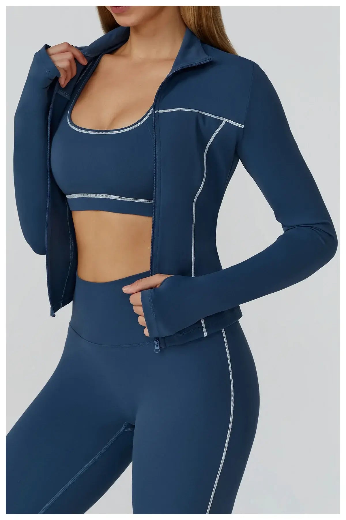 Women Slim Fit Long Sleeve Running Jacket