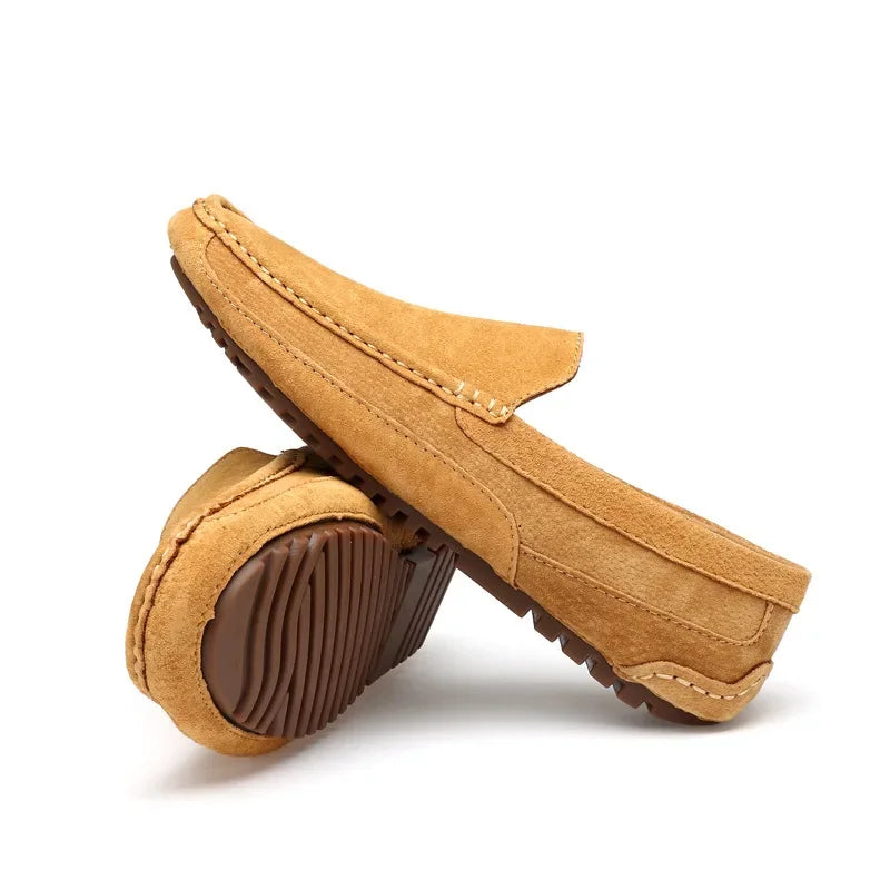 Men’s 2025 Luxury Suede Boat Loafers