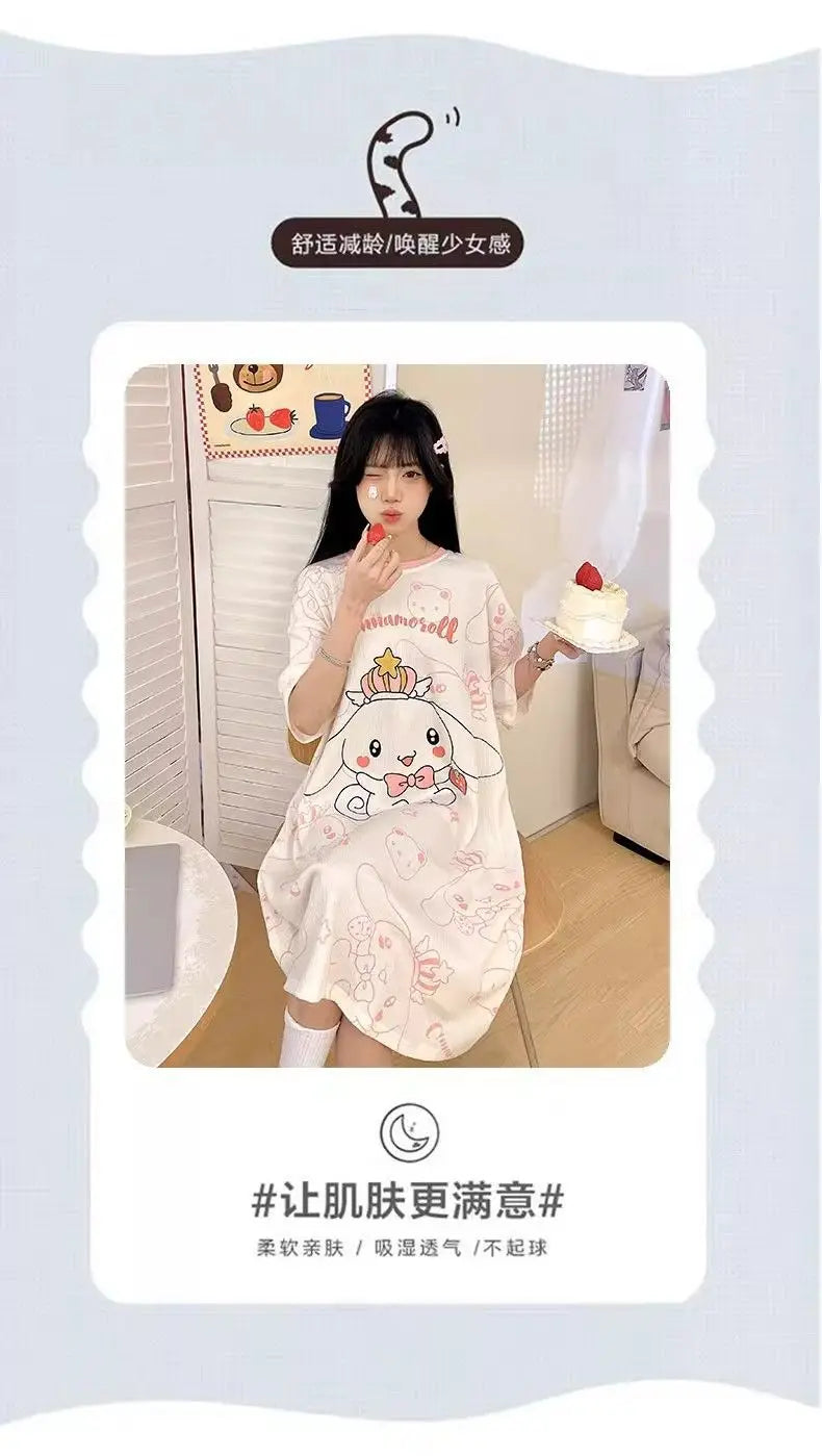 Sanrio Kuromi Cute Pajamas Cosplay Costume