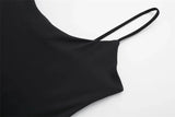 MUJER Sleeveless Backless Women's Bodysuit – Sexy Tight Bodycon Summer Top