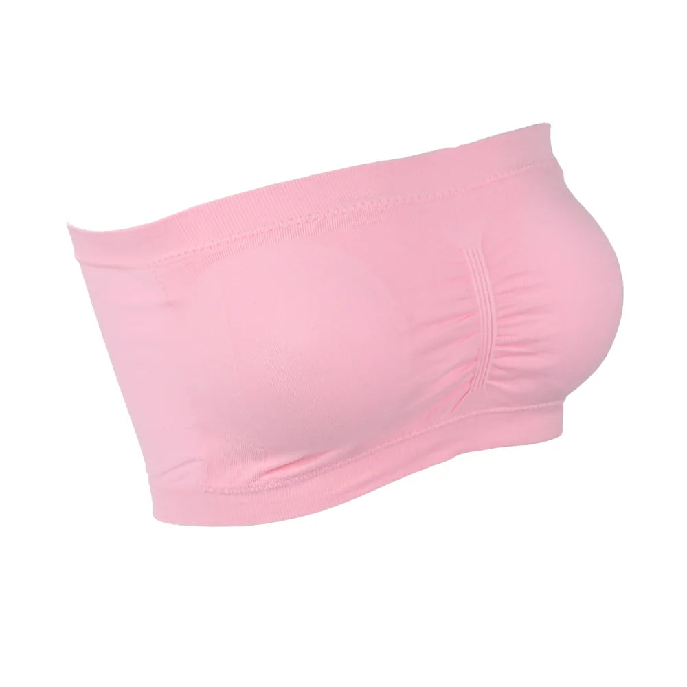 Women S-6XL Strapless Bra Top