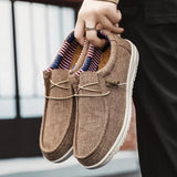 Men Casual Canvas Slip On Loafers