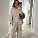 Women's Linen 2 Piece Set
