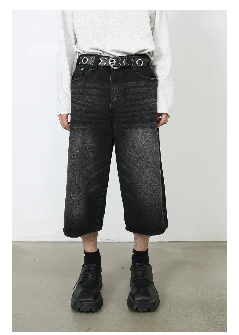 OverEase™ – Vintage Oversize Denim Shorts 2025 (Wide Leg, Relaxed & Throwback Inspired)