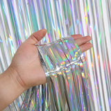 Foil Tinsel Fringe Curtain Backdrop