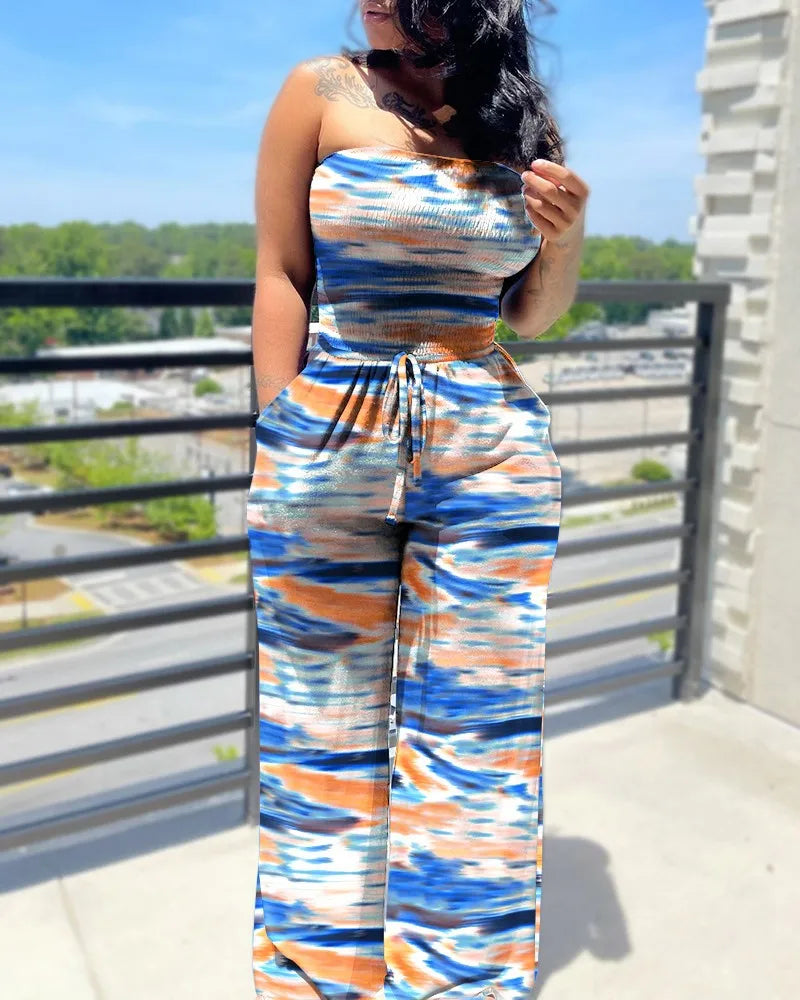 DotBella™ – Polka Dot Off Shoulder Jumpsuit (Playful, Retro & Summer-Ready)