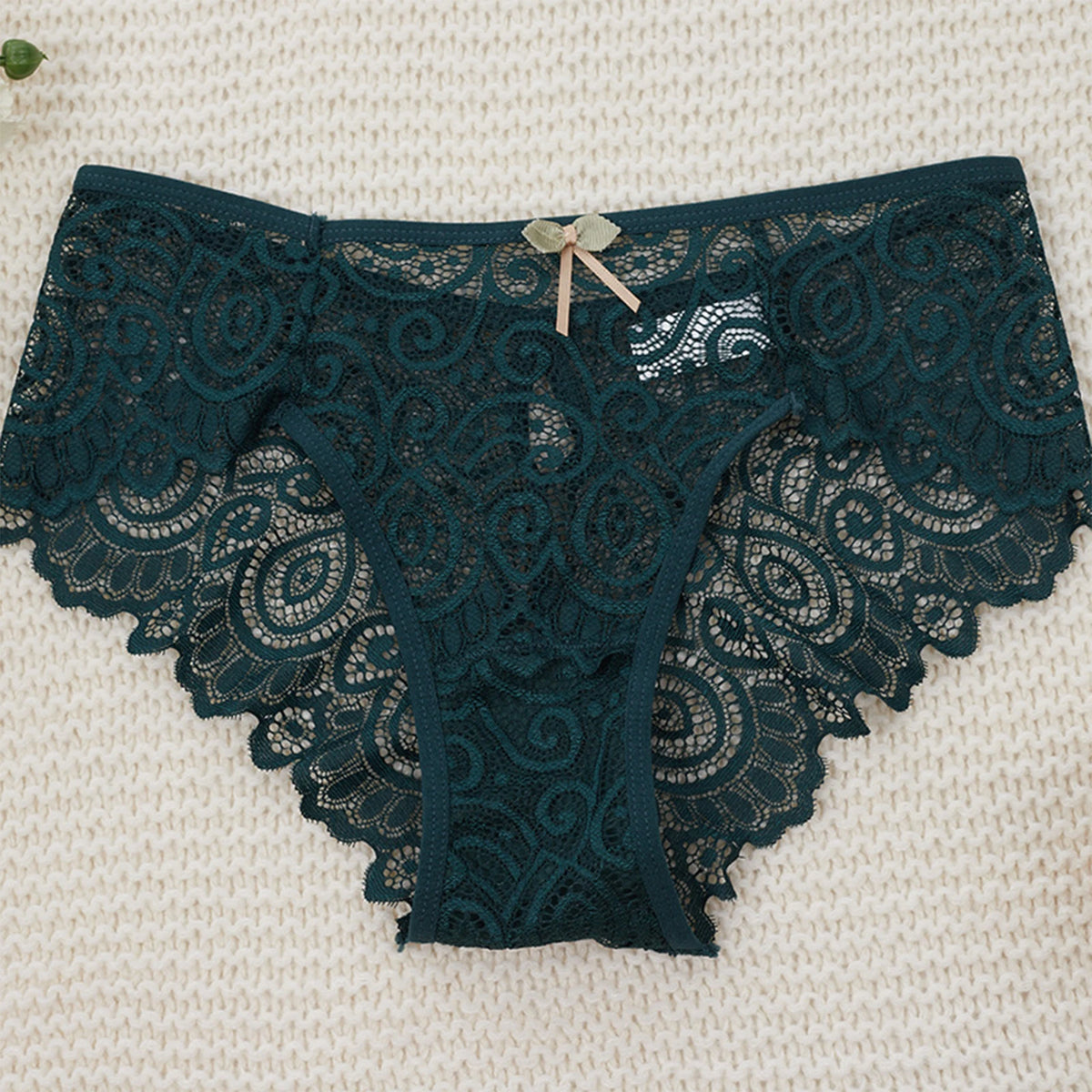 Mid Waist Lace Panties