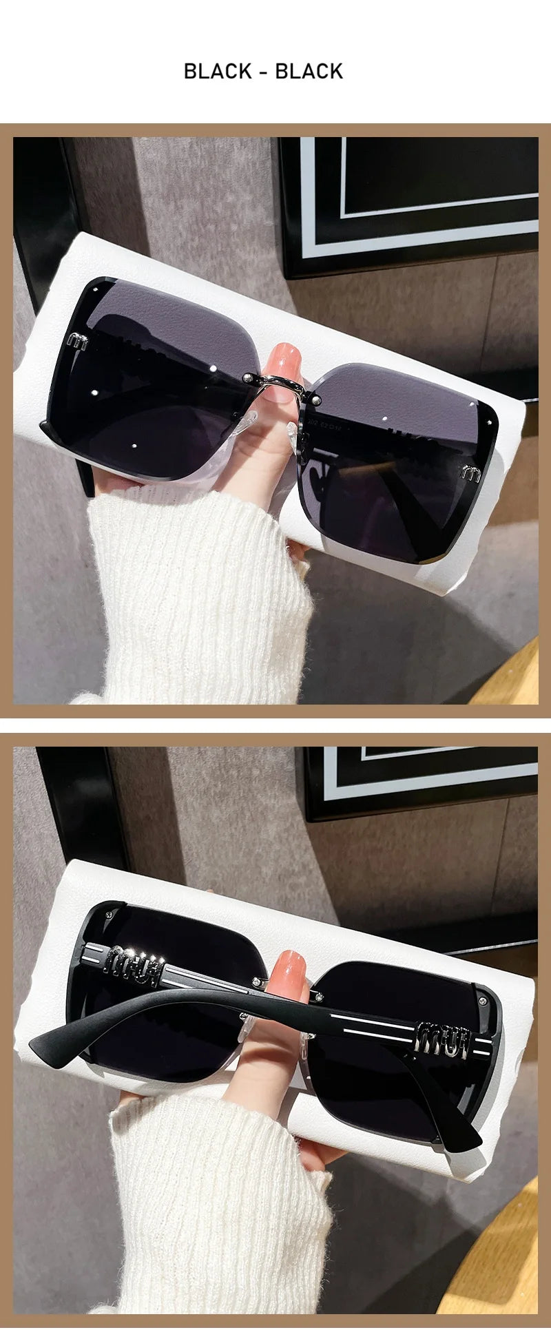 Premium Oversized Square Sunglasses