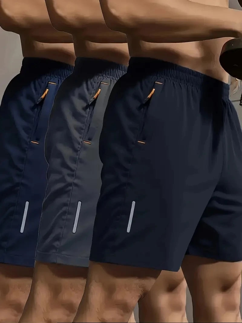 Summer Sports Shorts Men Plus Size Elastic Waist Breathable