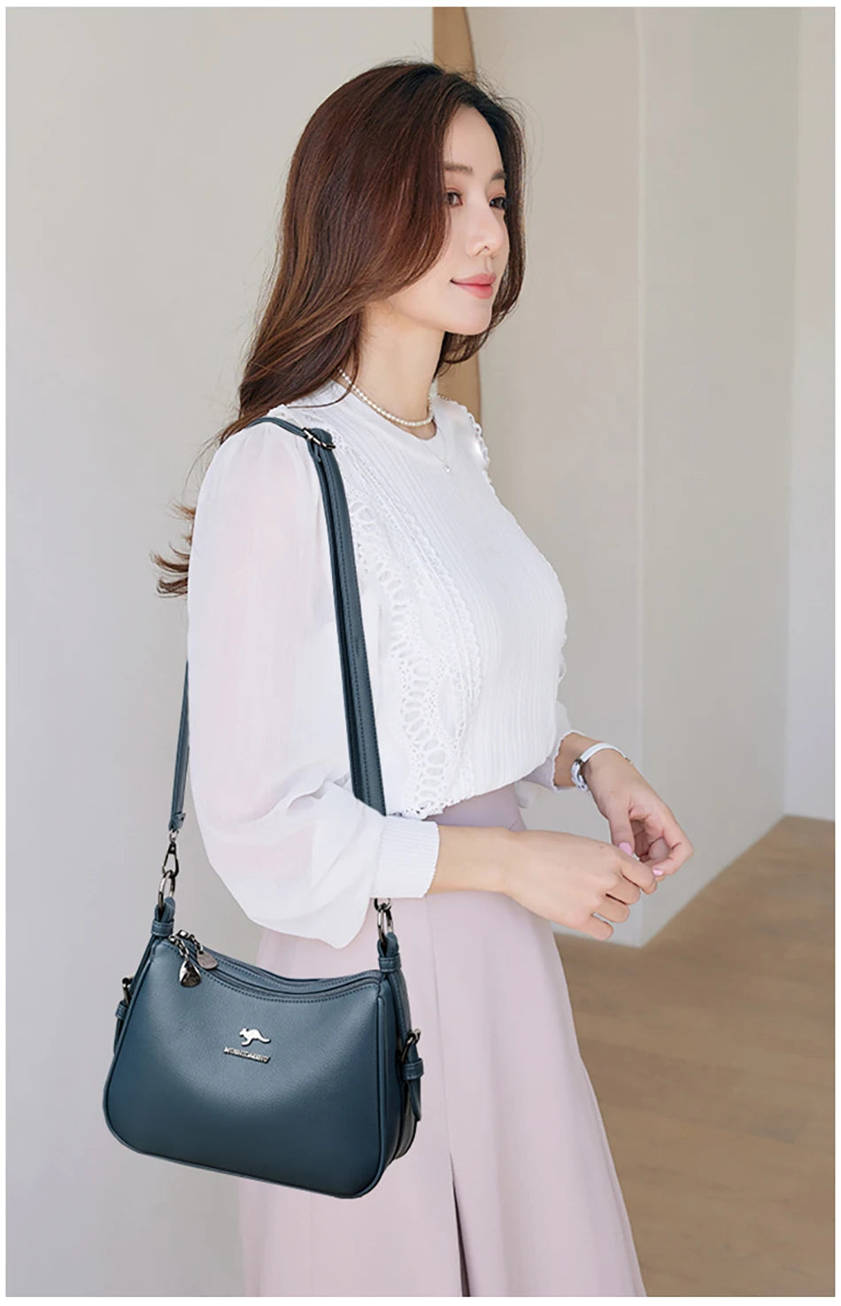 Minimalist Leather Shoulder Bag