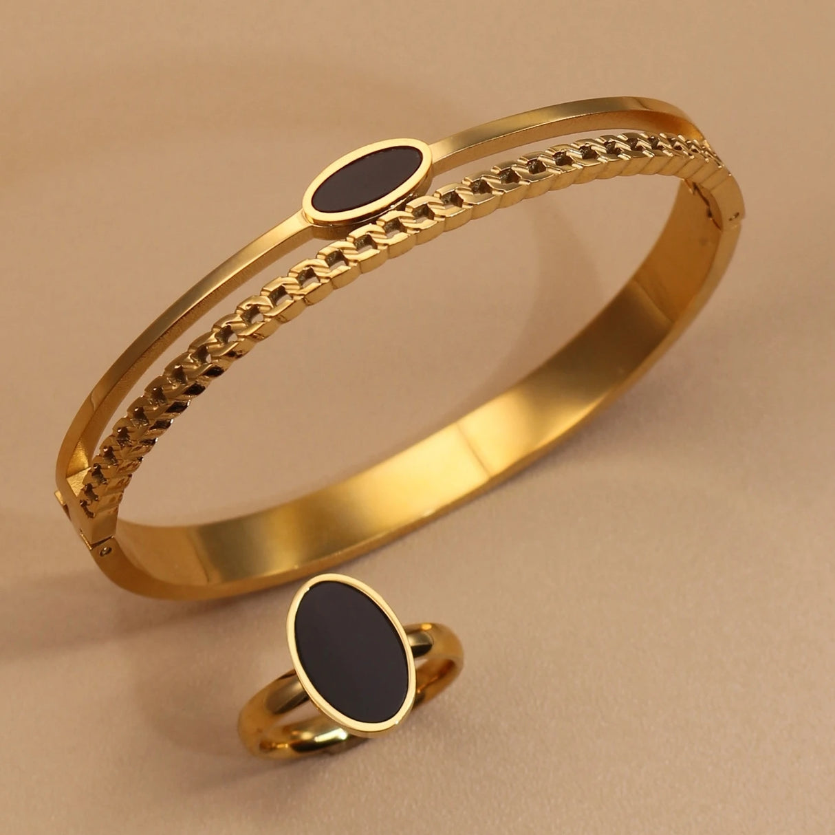 Luxury 2-in-1 Ring & Bracelet Set