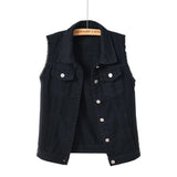 Elegant Vintage Denim Vest for Women