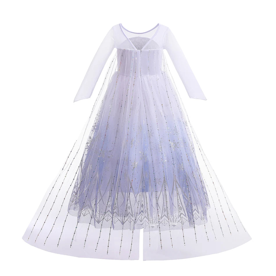 Girls Snow Queen Princess Costume