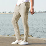 Men’s Solid Linen Trousers