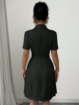 Women's Double Breasted Midi Dress