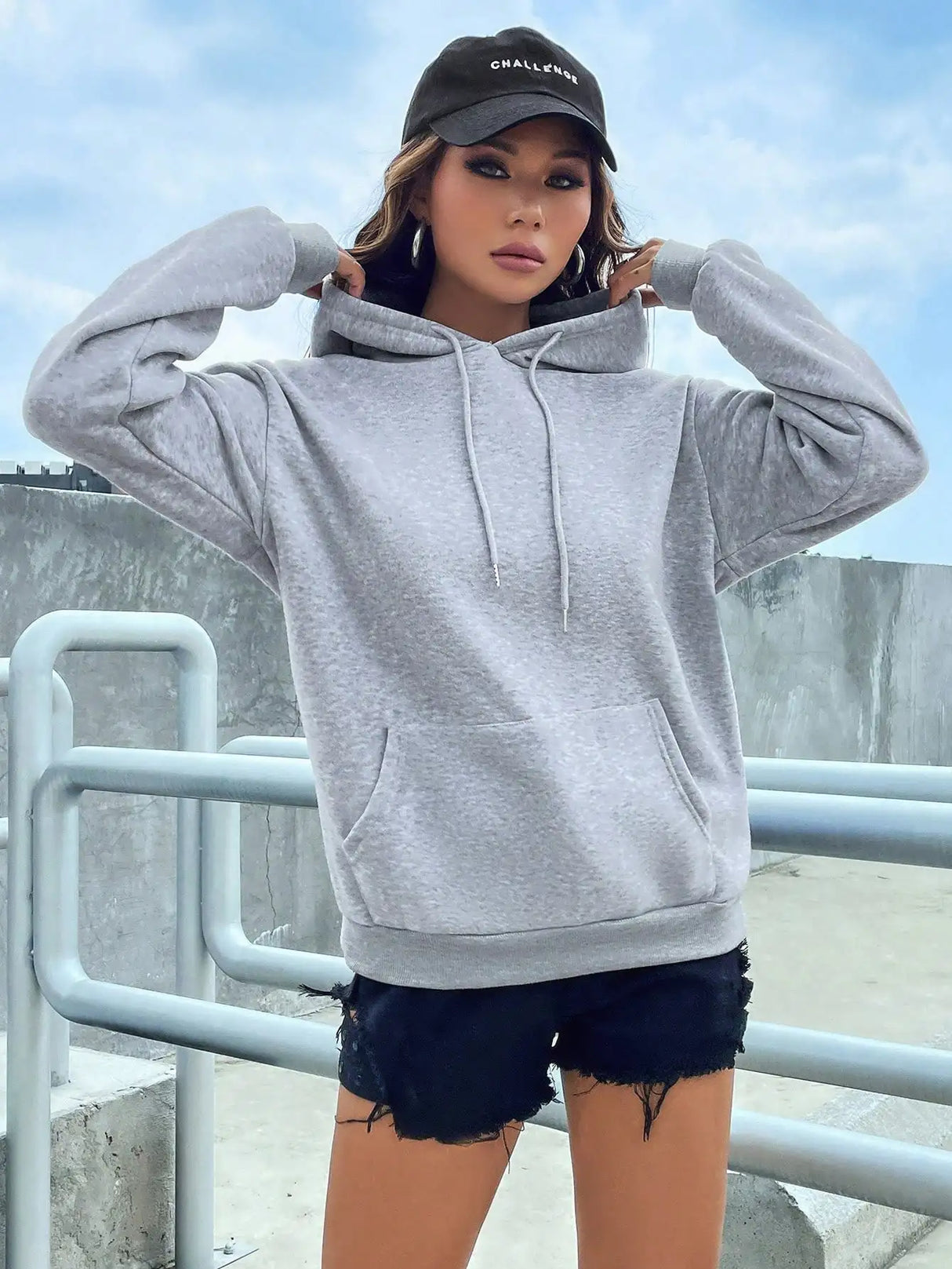 Solid Pocket Hoodie