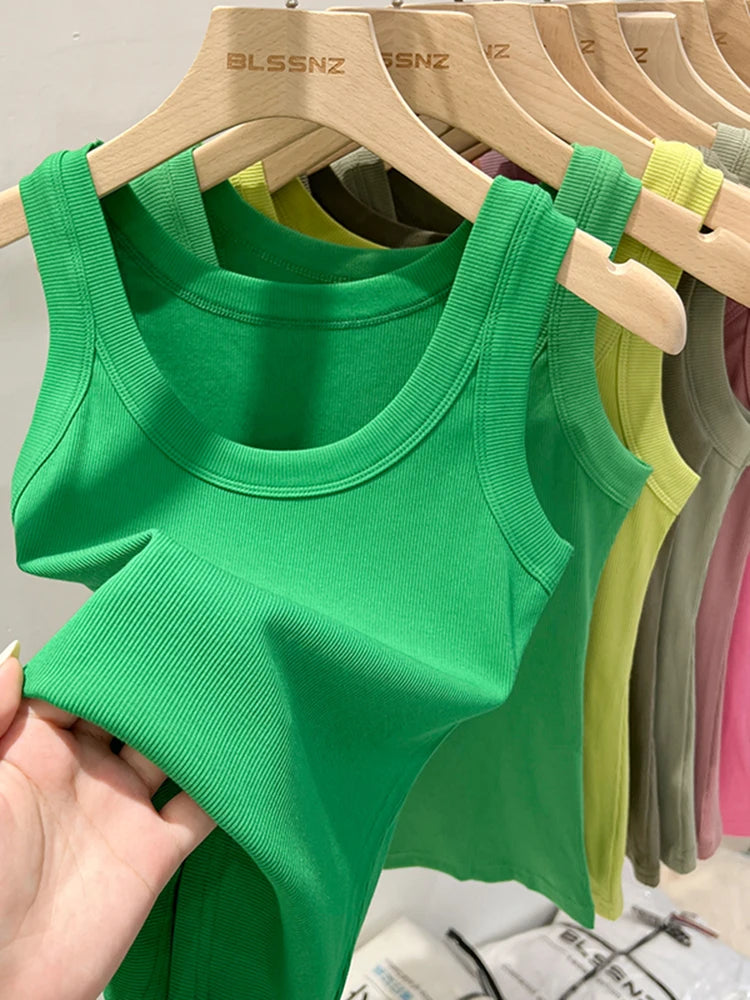 Basic Ribbed Tank Top