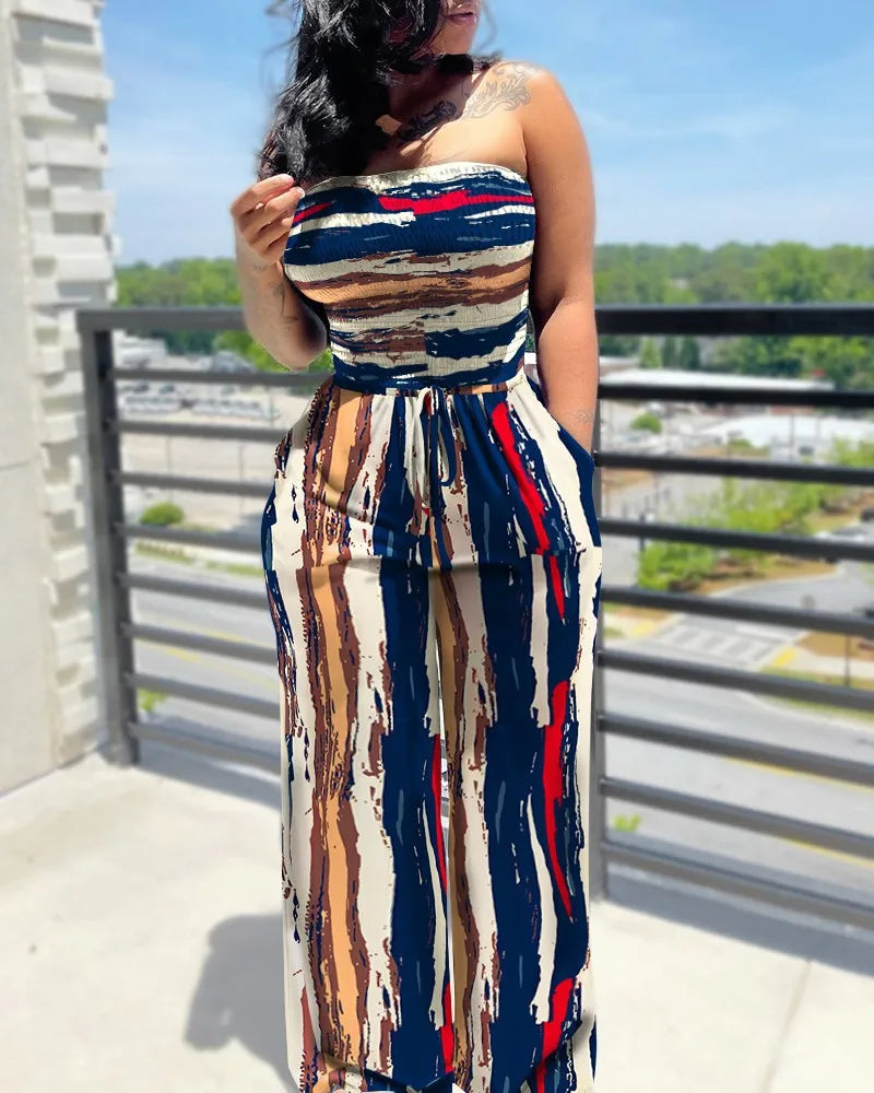 DotBella™ – Polka Dot Off Shoulder Jumpsuit (Playful, Retro & Summer-Ready)