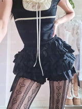 Women's Kawaii Patchwork Skirt Shorts