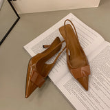 Pointed Toe Slingback Heels – Summer 2025
