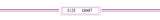 Size chart for wedding dress measurements with purple accents and clear font.