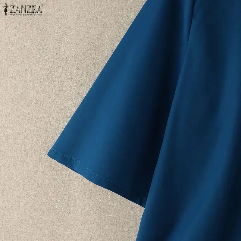Kyoto Cross V-Neck Tunic Blouse
