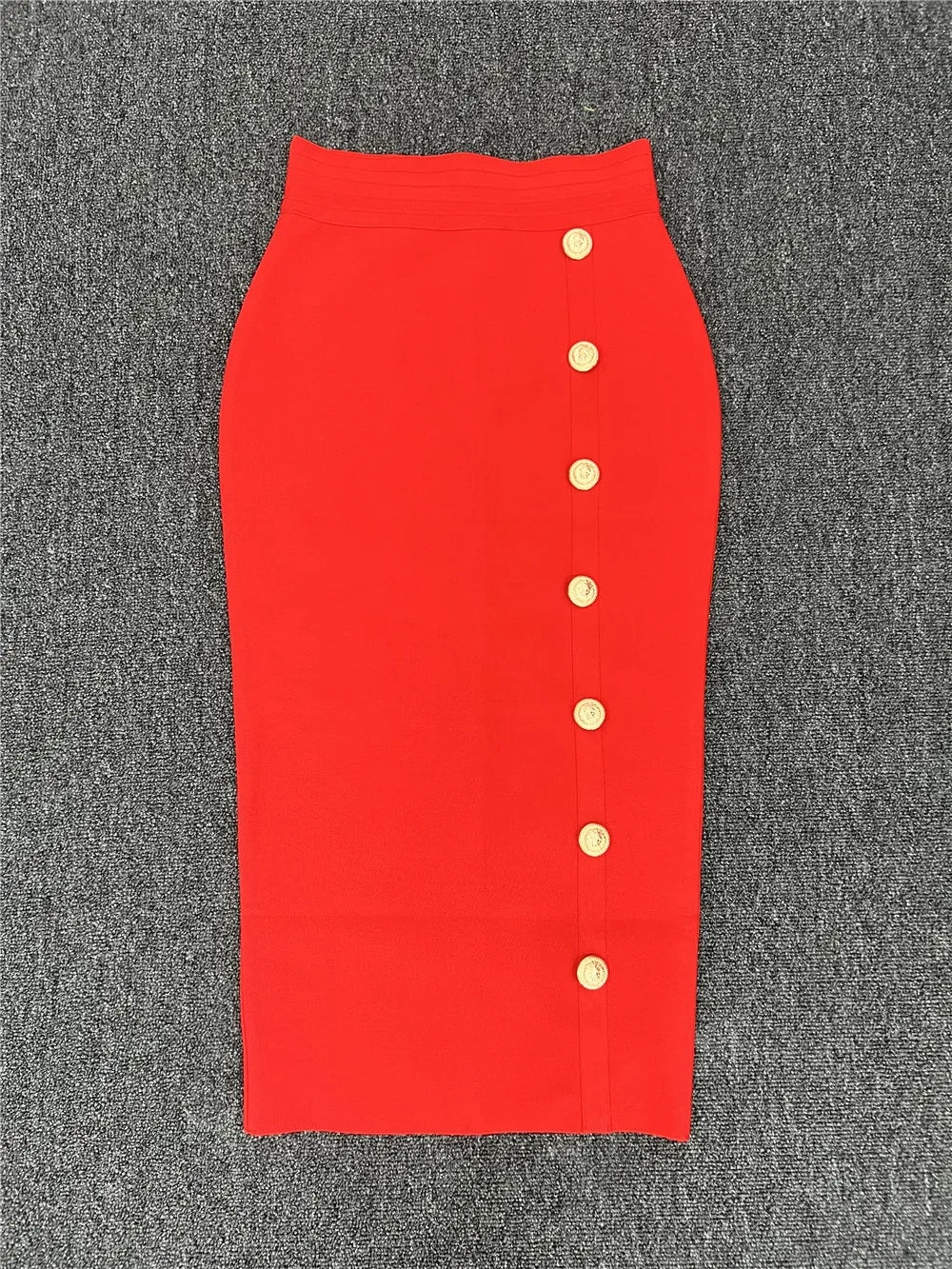 Women XL Bandage Pencil Skirt